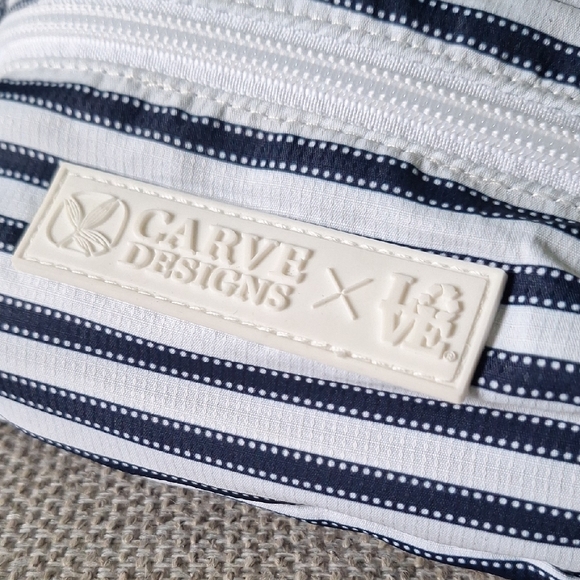 Carve Designs LOVEBAGS Navy and White Striped Belt Bag - Picture 2 of 10